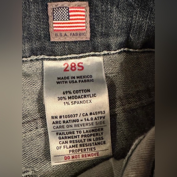 ARIAT Fire resistant Blue Jeans 28S (30x30) - Picture 4 of 4